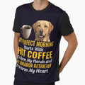 COFFEE and LABRADOR RETRIEVER - PERFECT MORNING by PRINTSCHARMINGM