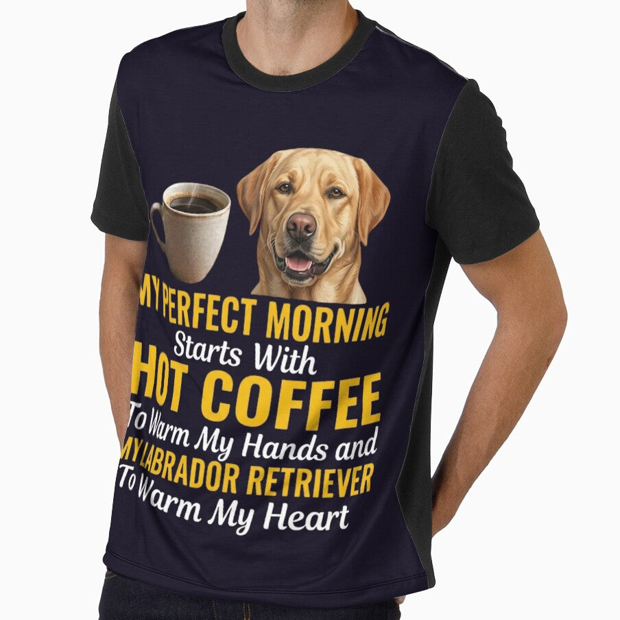 COFFEE and LABRADOR RETRIEVER - PERFECT MORNING by PRINTSCHARMINGM