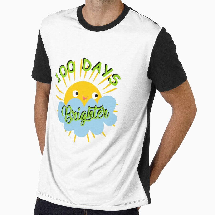100 Days Brighter Elementary Teacher Student Kids 3 Copy Copy by hadleydesigns
