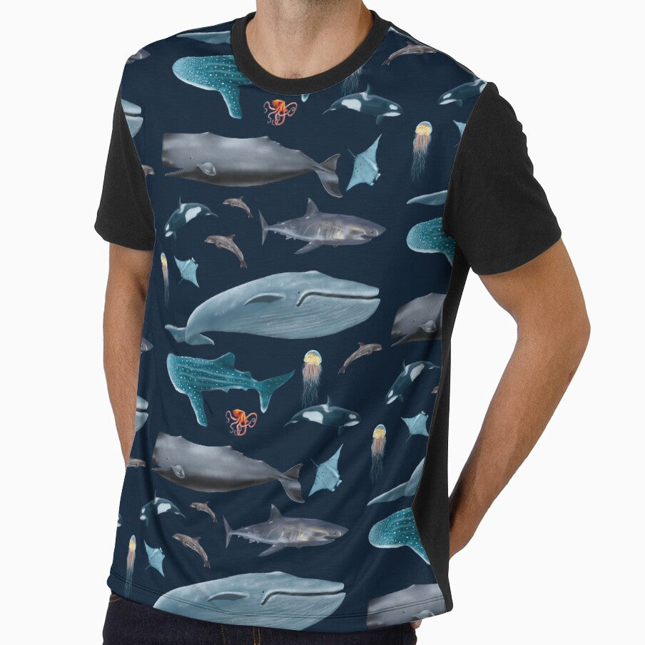Marine Life Pattern - Ocean Fauna - Under The Sea Animals by FunkyDragon