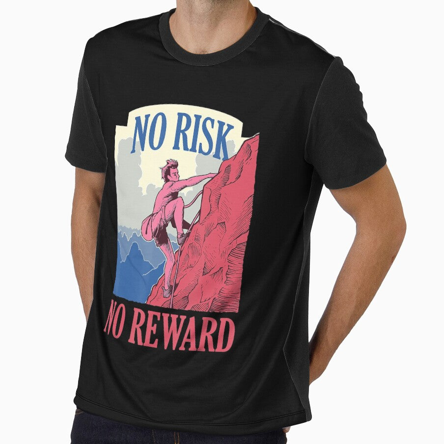 No Risk No Reward Climbing Bouldering Free Climbing by Jutisi