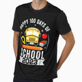 100 Days Of School Funny Teacher And Students Groovy Rainbow T-shirt by KGN  CREATIVITY