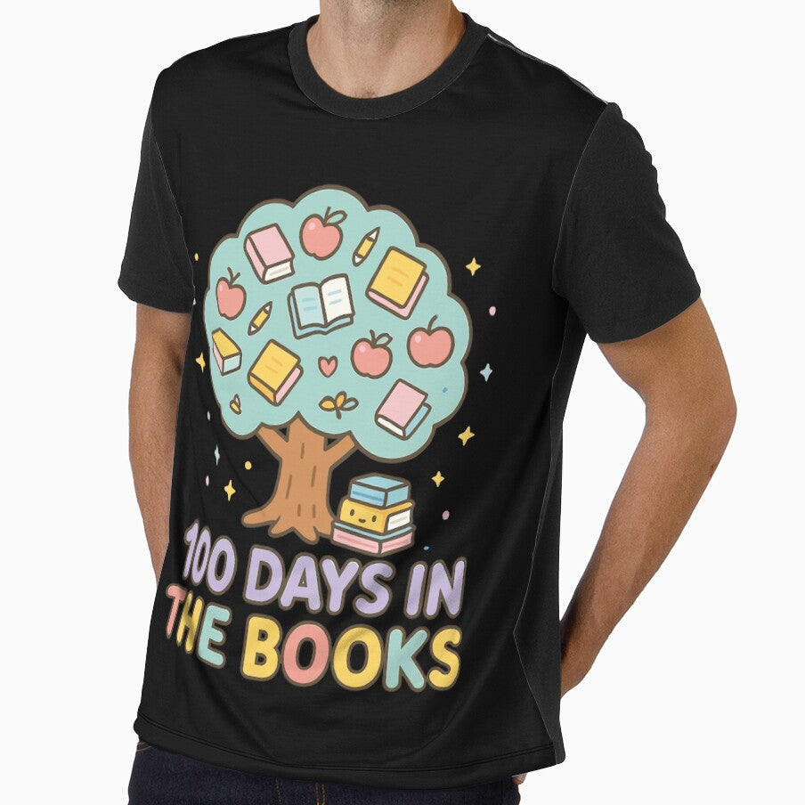 100 Days in the Books – Cute Book Tree 100th day of school by RyuEssence