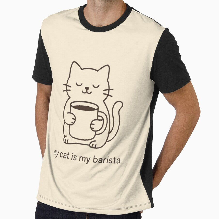 My Cat Is My Barista - Funny Cat Coffee Design by MiLaKK