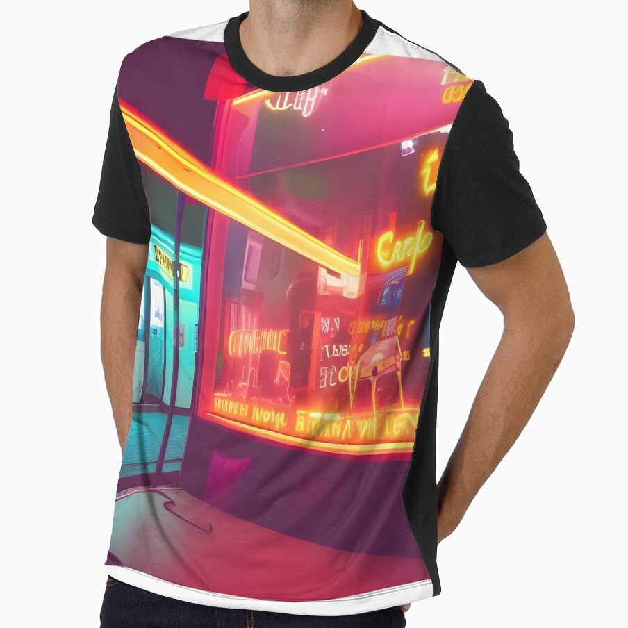 Empty Bar in a Neon Street | Cyberpunk by ForeHeadDesigns