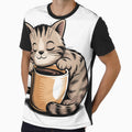 Tabby Cat Dad Fuel Coffee Sticker | Funny Morning Cat Art by GiftsForge