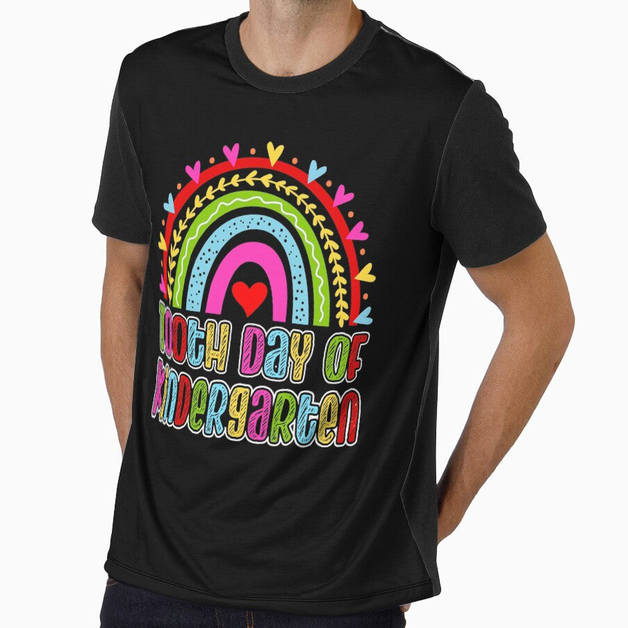 100th Day Of Kindergarten Happy 100 Days Of School T-shirt by KGN  CREATIVITY