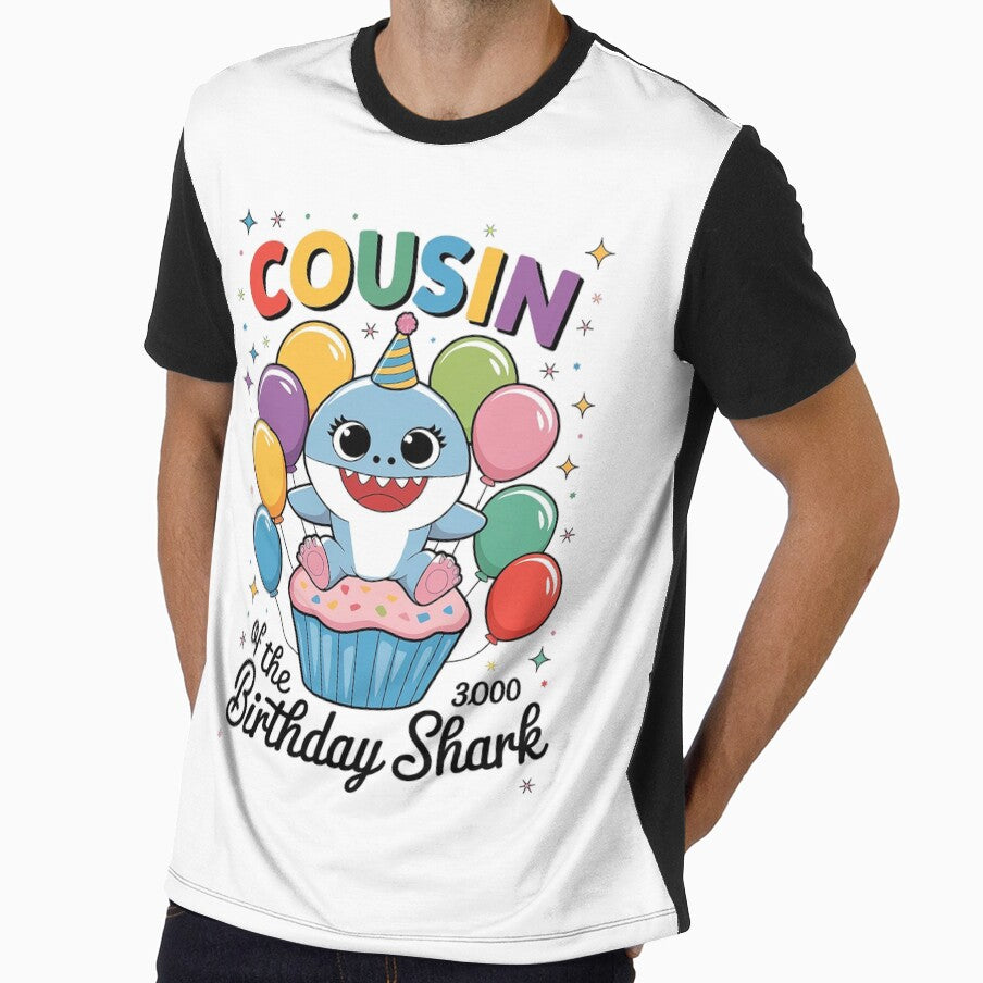 Cousin of the Shark Birthday Mom Matching Family by DigitaldeligArt