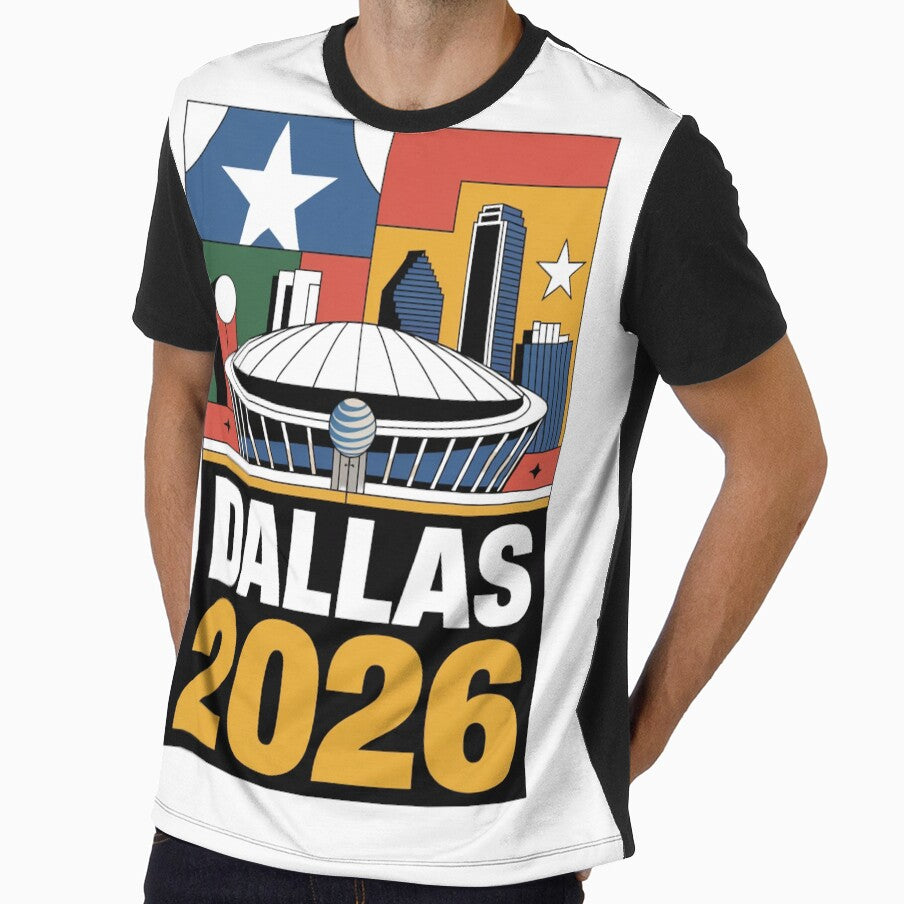 Dallas 2026 Texas Soccer Souvenir T-Shirt V23 by DarylWelsh2024