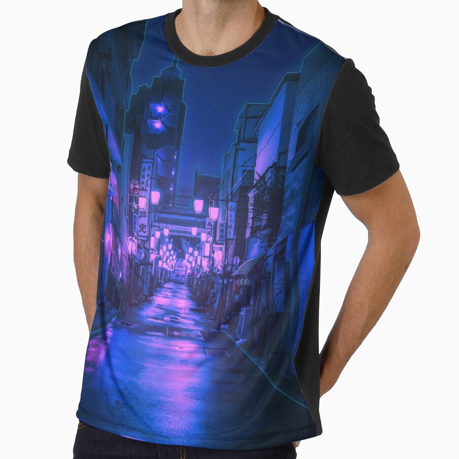 Neon city night - Tokyo streets by Designed-4-You