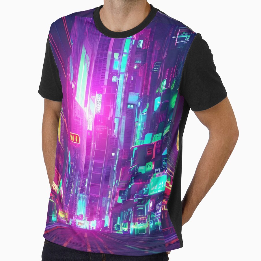 Cyberpunk City of Neon by Jrw-Design