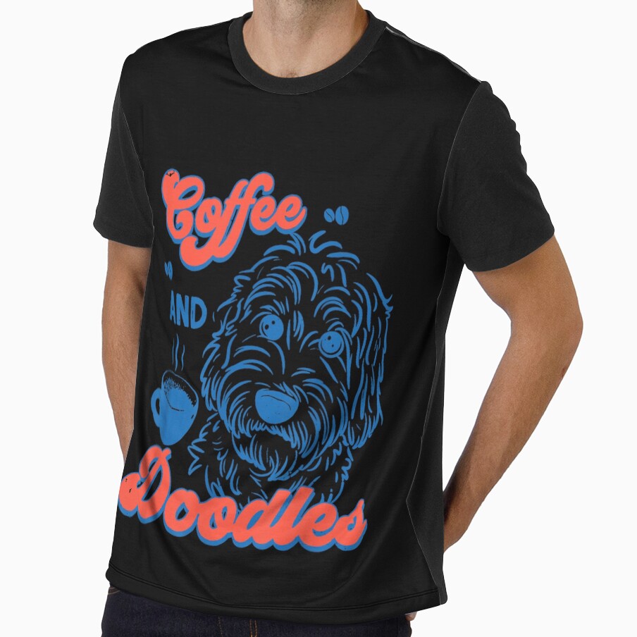 Coffee And Doodles Funny Dog Lover With Blue Poodle Coffee Cup by MassonCalepon
