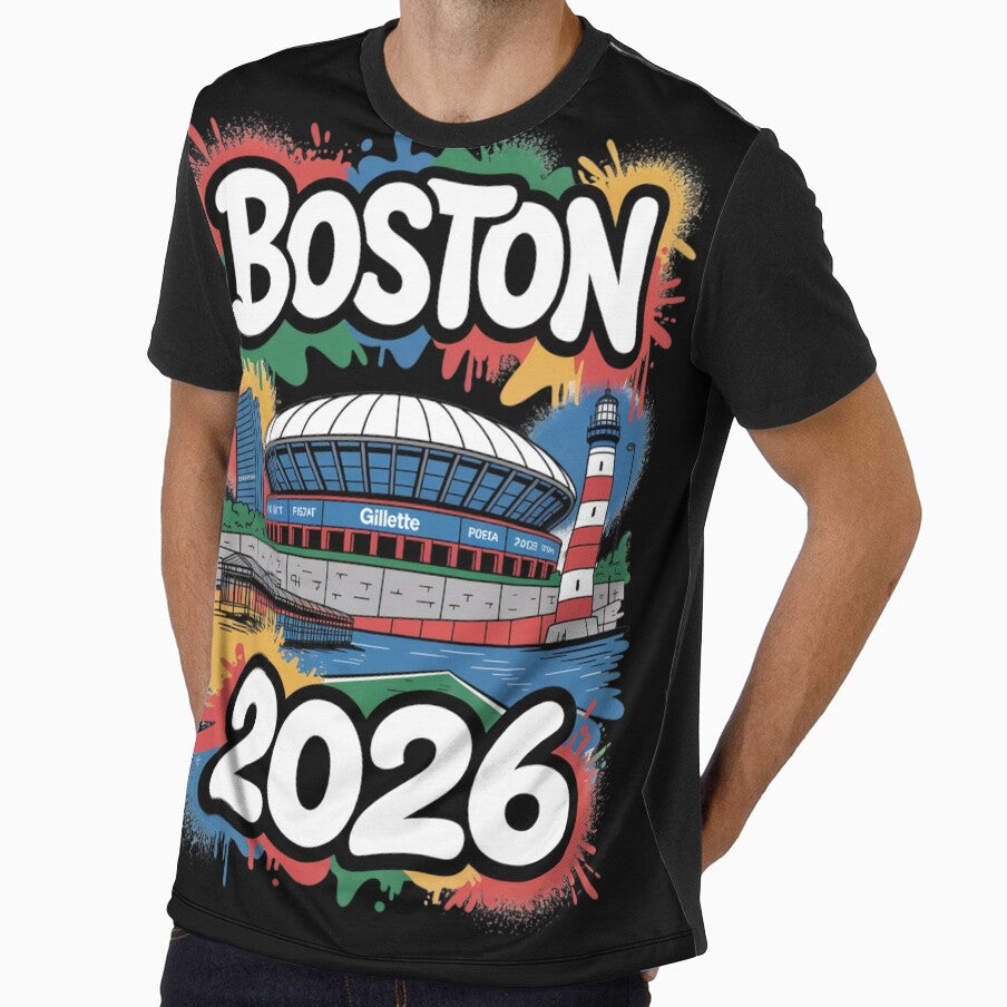 Boston 2026 New England Soccer Souvenir T-Shirt V2 by DarylWelsh2024
