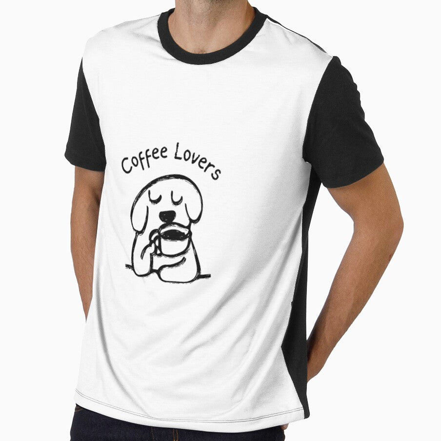 Coffee Lover Dog – Cute Dog Drinking Coffee Funny Pet Design by gluxdesing