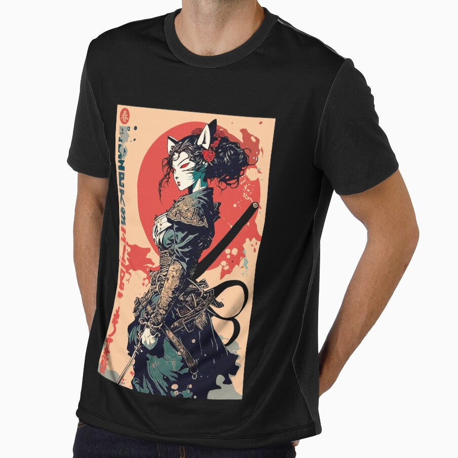 Samurai Japanese Warrior Girl Urban Fashion by OWLvision33
