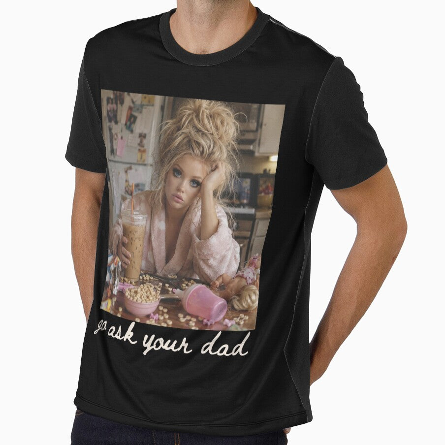 Go Ask Your Dad Funny Messy Mom Life Meme by FreshVibe Prints