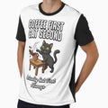 Coffee First Cat Second Funny Sarcastic Cat Lover by Quillway
