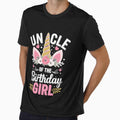 Uncle of the birthday girl matching family unicorn party by EllinoKlemo