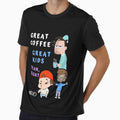 Dad Crazy Kids Coffee Sarcastic Funny - Blue Red Green Family Print - Sayings Words Quotes by NoGrayDays1