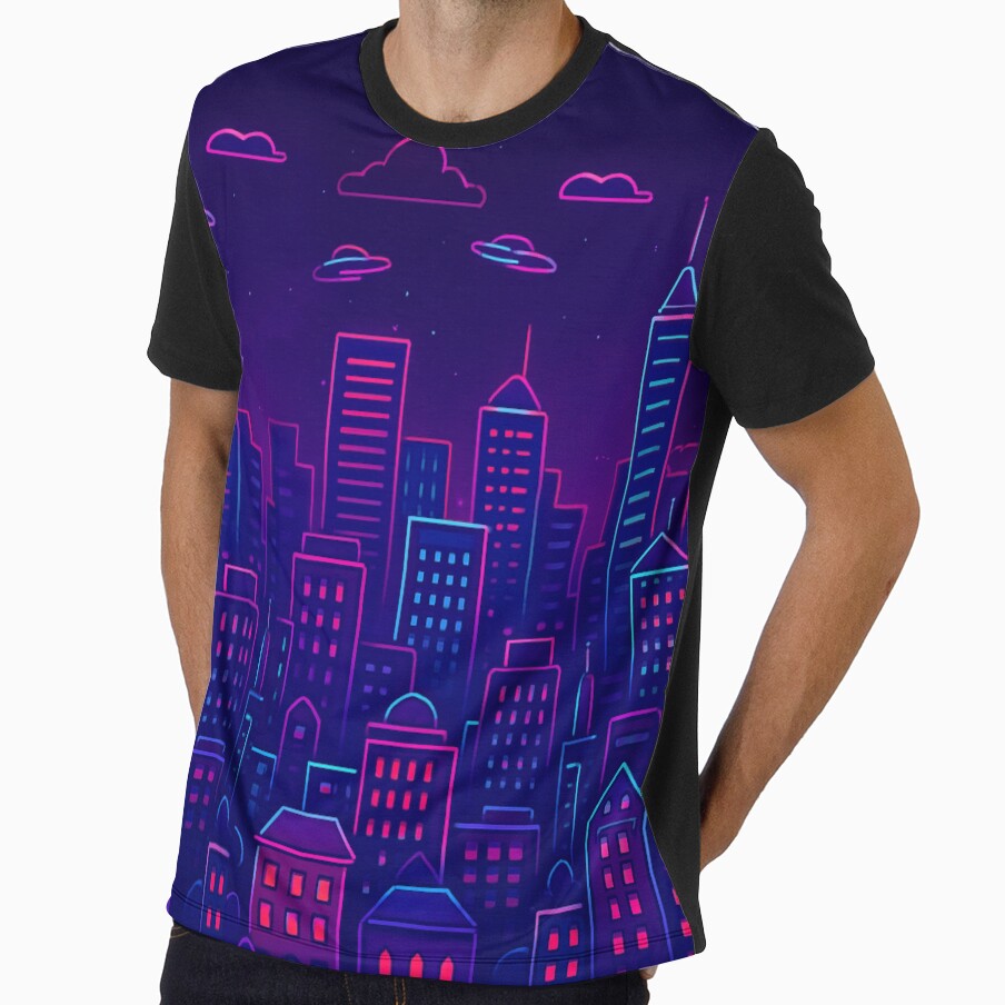 Neon Cyberpunk Cityscape | Futuristic Urban Design by ZagonShop