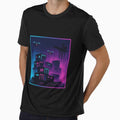 Neon Dock Drones – Cyberpunk Industrial Harbor Scene by AddictiveDesign