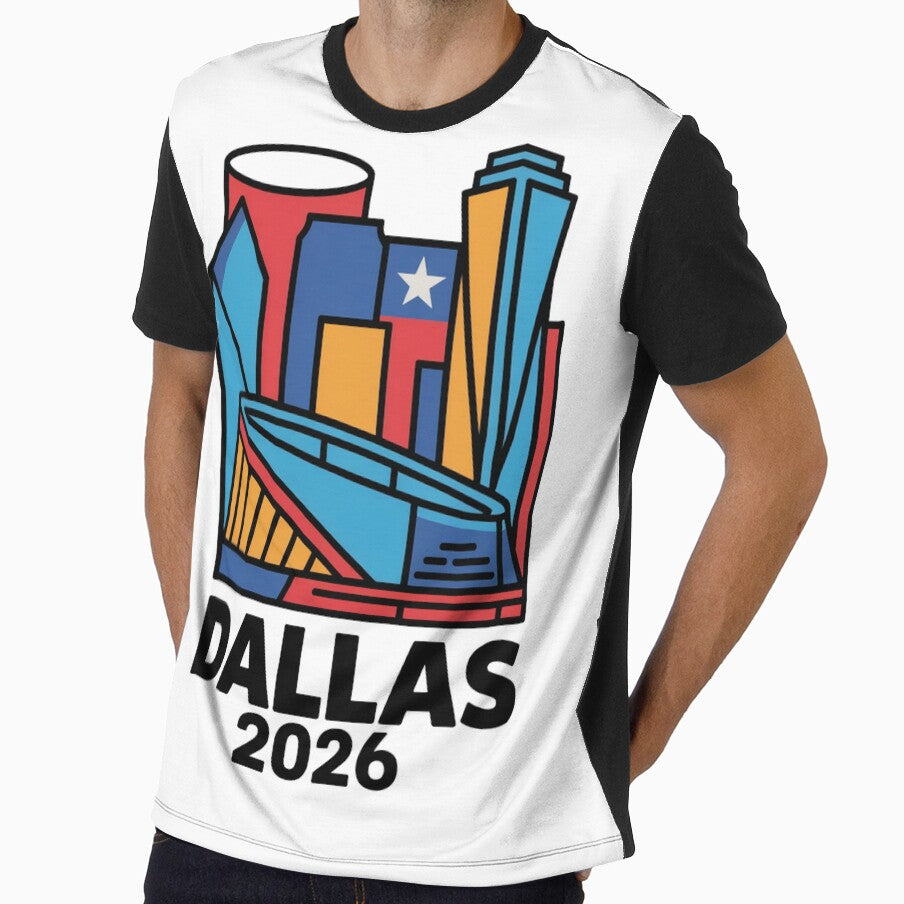 Dallas 2026 Texas Soccer Souvenir T-Shirt V24 by DarylWelsh2024