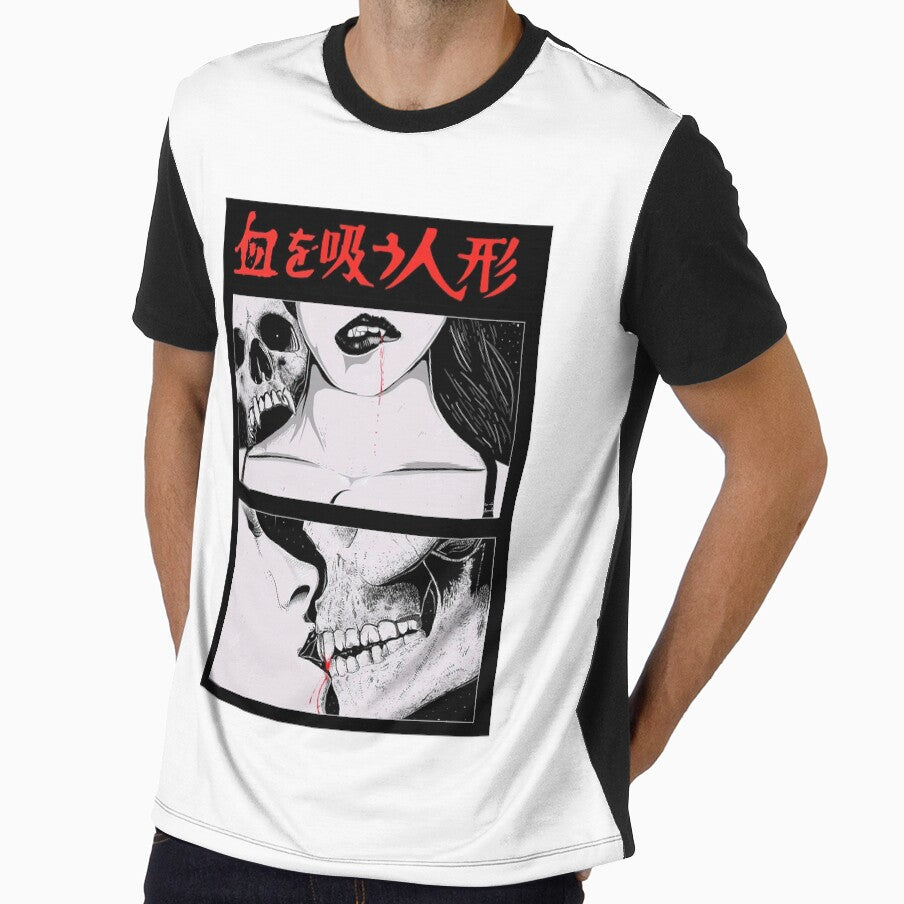 Vampire Love Skull Face Japanese Style by OWLvision33