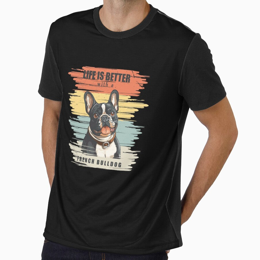 Vintage French Bulldog Quotes Design illustration by Hansani Nuwanmini Jayawickrama