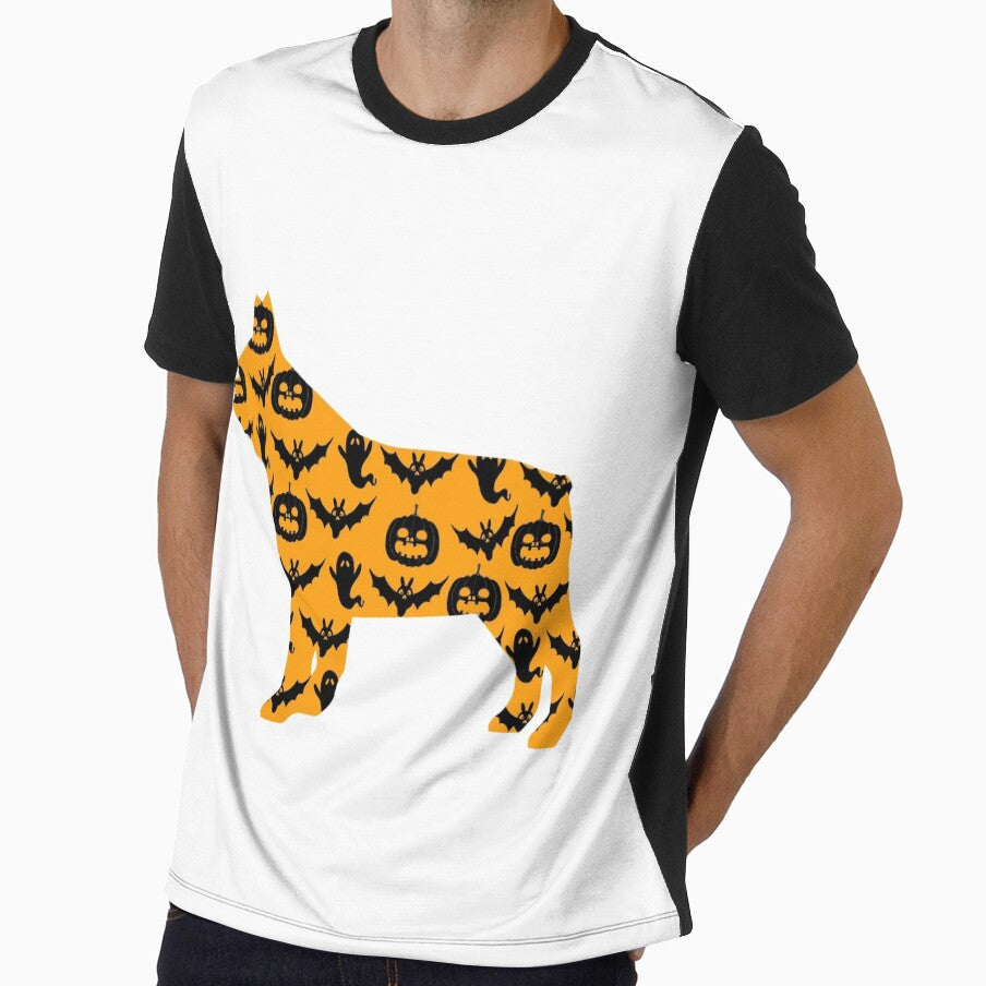 french bulldog dog halloween pattern gift by alaechamlal