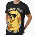 COFFEE FIRST BARK LATER - LABRADOR | Pets and Dogs lovers for Men and Women t-shirt by panchiTWO