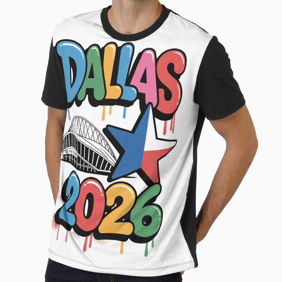 Dallas 2026 Texas Soccer Souvenir T-Shirt V18 by DarylWelsh2024