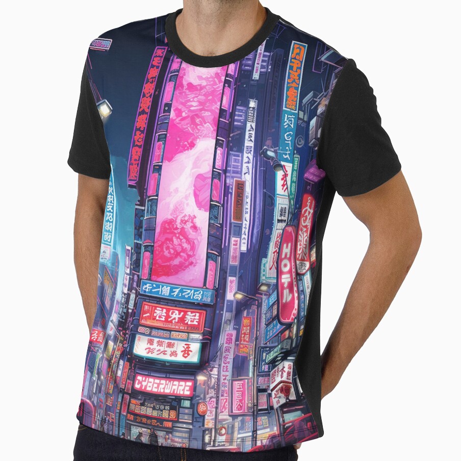 Cyberpunk Tokyo Neon Street by Takeda-art