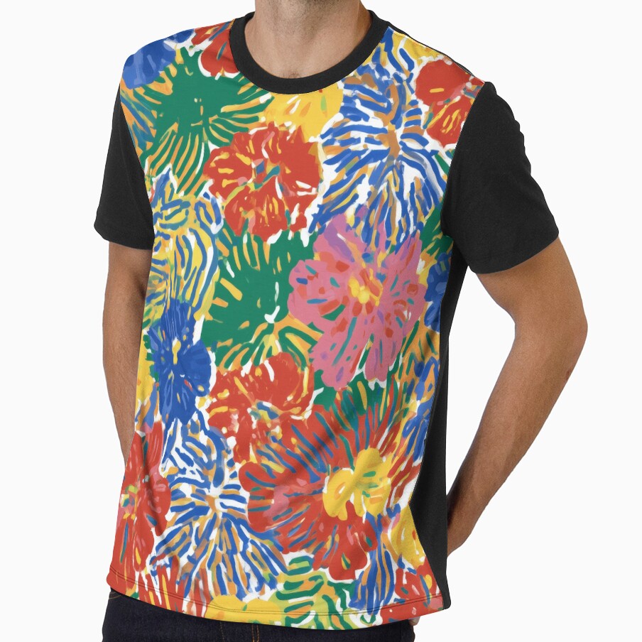 Bold Fauvist Garden in Primary Colors by TheOctopusRage