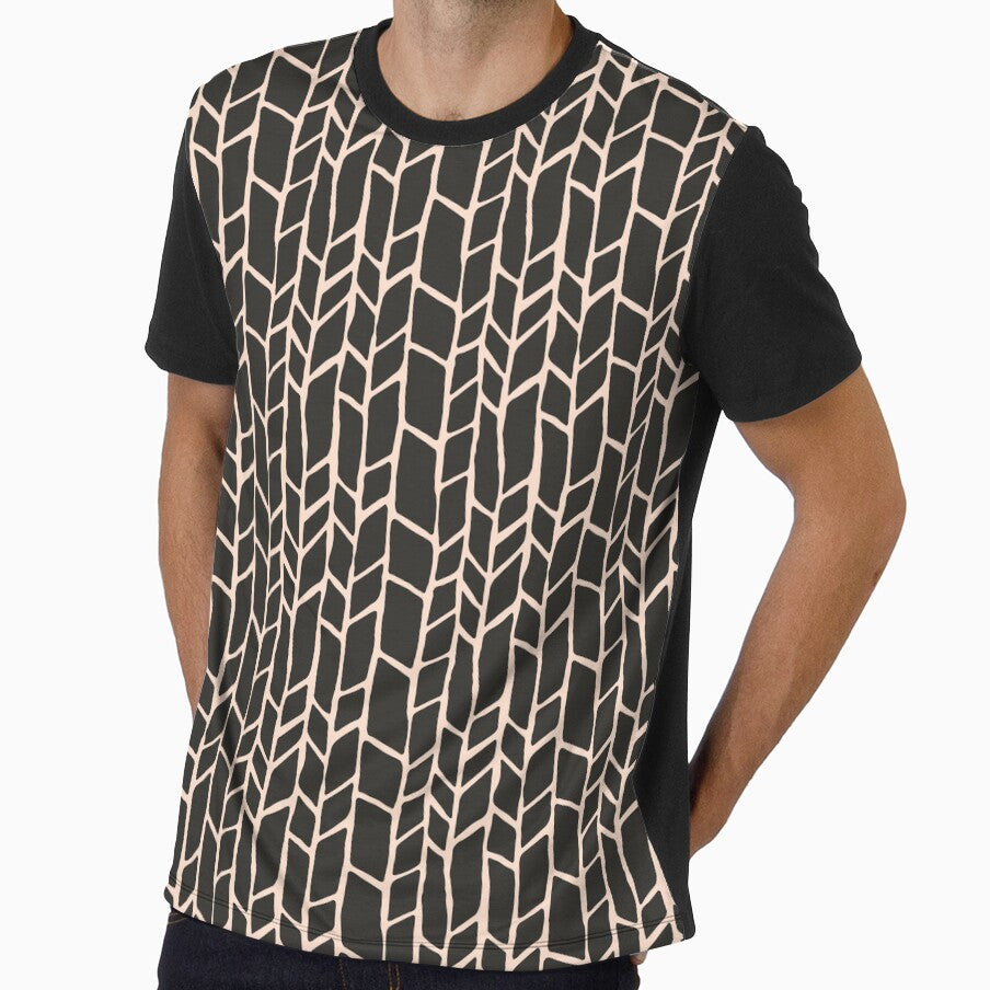 Branching Out Pattern Charcoal Blush by inkjevetta