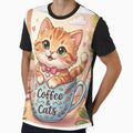 Cute Ginger Cat in a Coffee Cup by Pulp-Peel