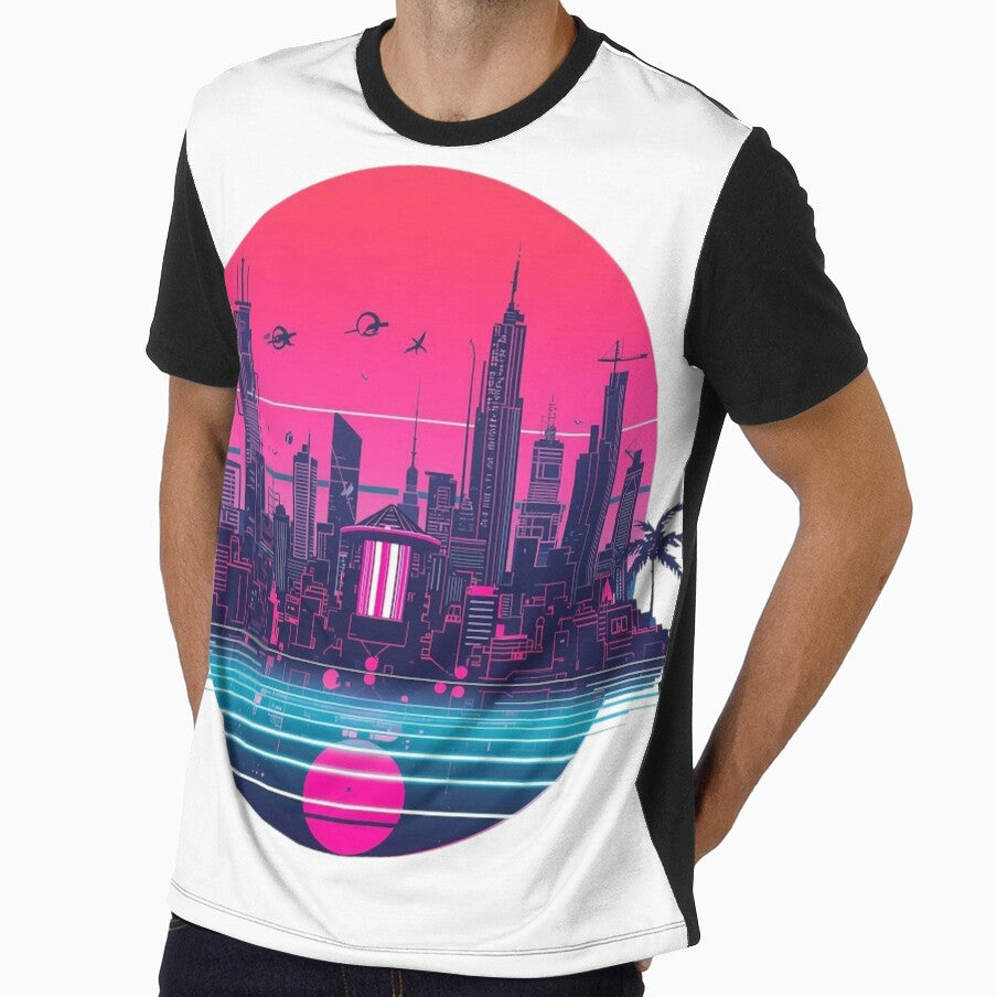 Neon Cyberpunk City – Futuristic Night Illustration by catcurio