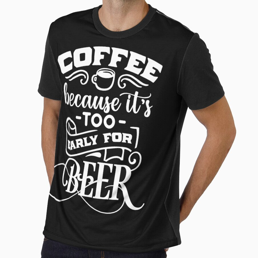 Coffee because it's too early for beer by PG Illustration