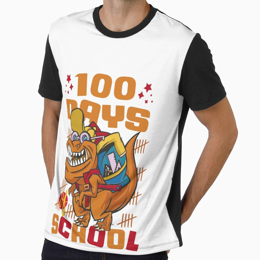 100 Days of school featuring a T-rex dino with bacpack #2 by XYDstore