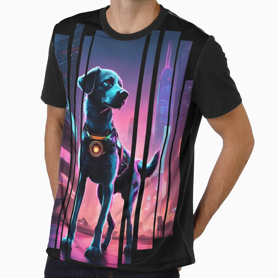Cyber dog whit neon City 2 by Neon G