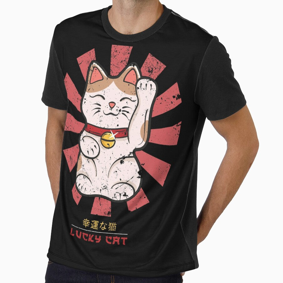 Lucky Cat Retro Japanese by Nova5
