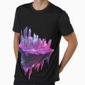 Futuristic Floating Neon Cyberpunk Cityscape by PixelReverb