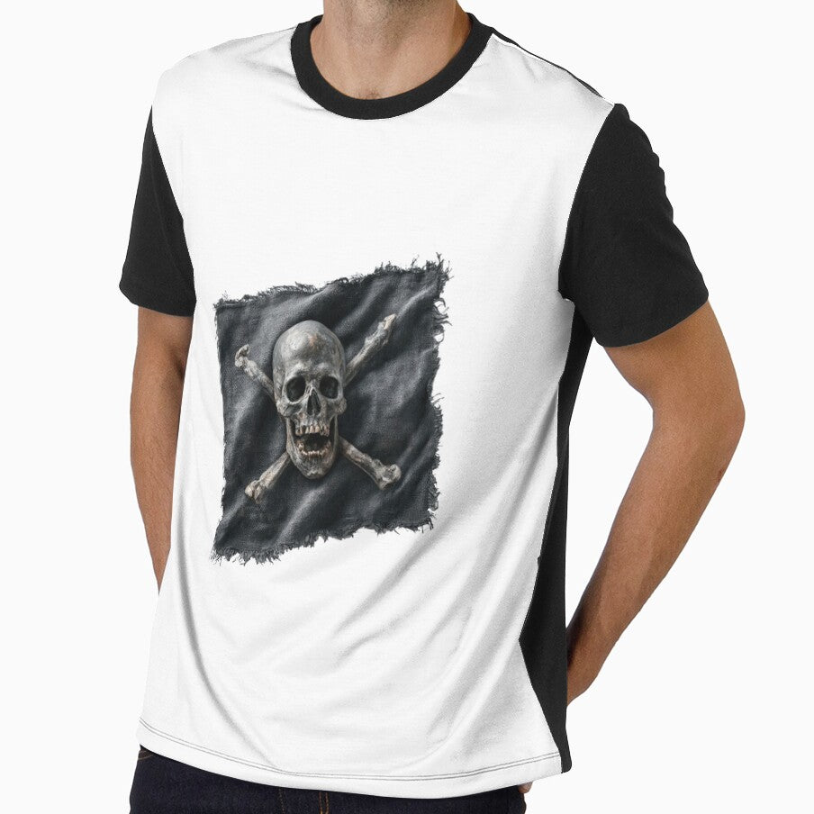 Raise the Black Flag! Funky Pirate Skull and Crossbones Rock & Roll Art by Ignorant-Artist