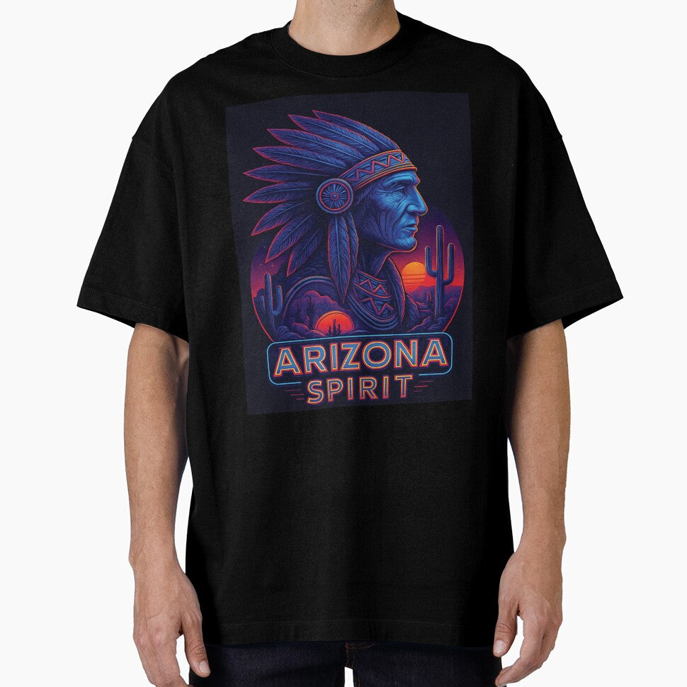 Arizona Spirit – Neon Tribal Portrait by Yuki2025AZ
