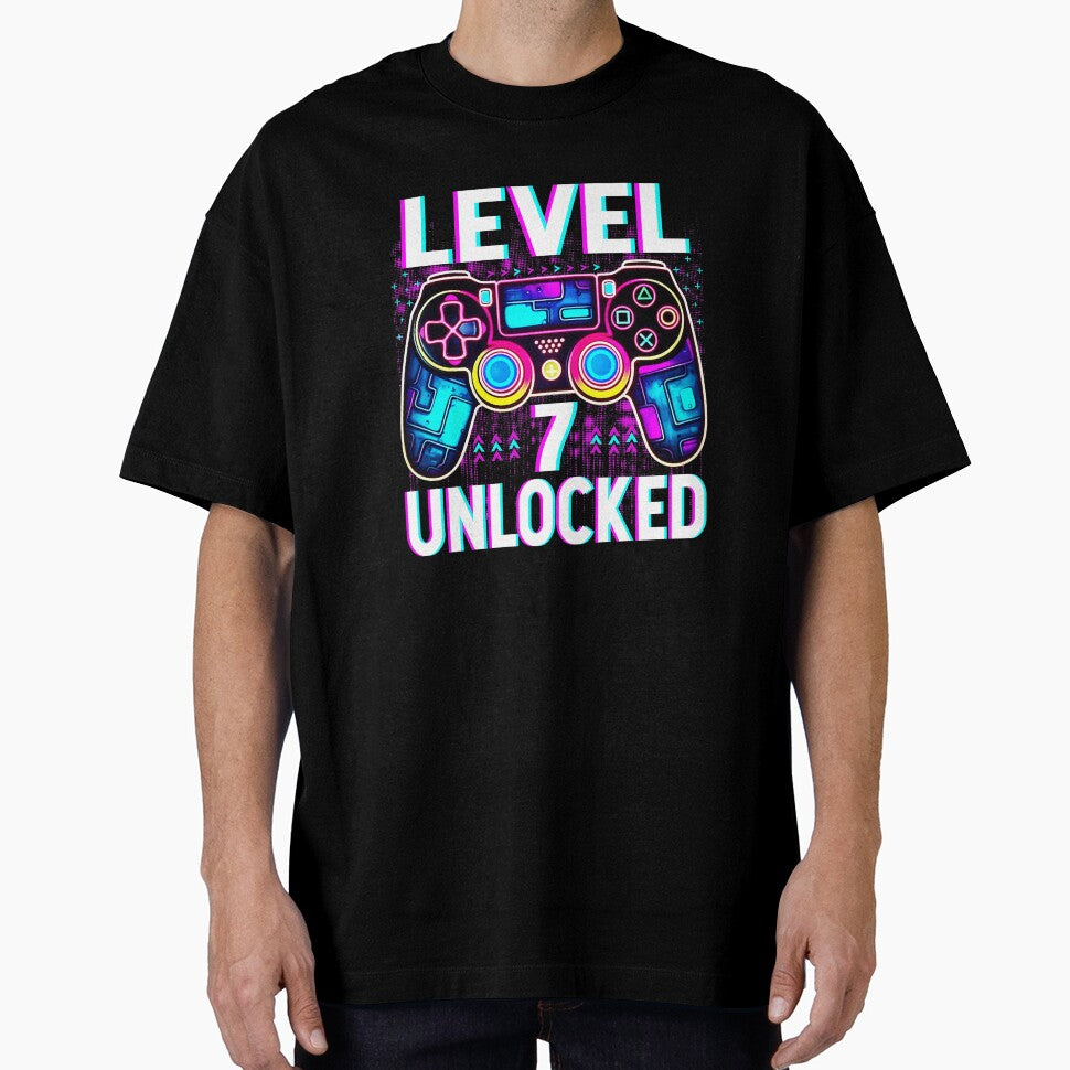 Level 7 Unlocked Funny Gamer Birthday by FGTV2021