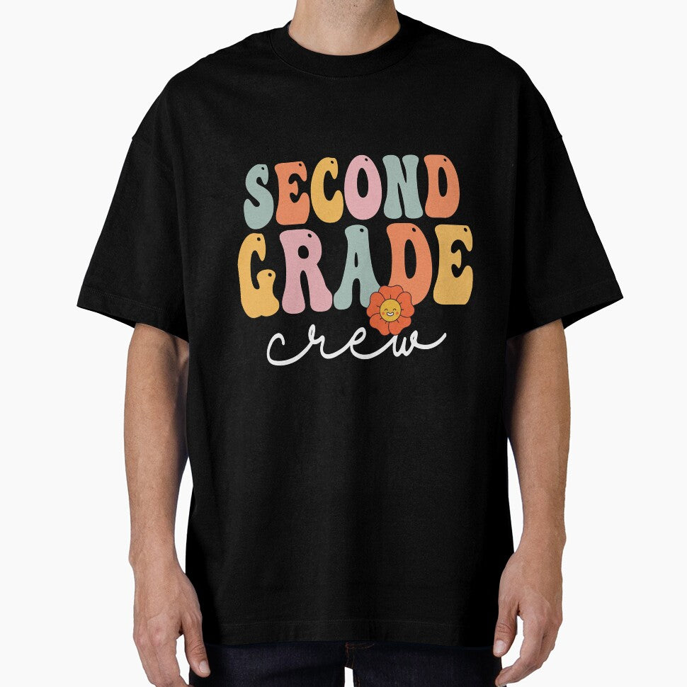 Second Grade Crew Retro Groovy Vintage First Day Of School by colesabrina88