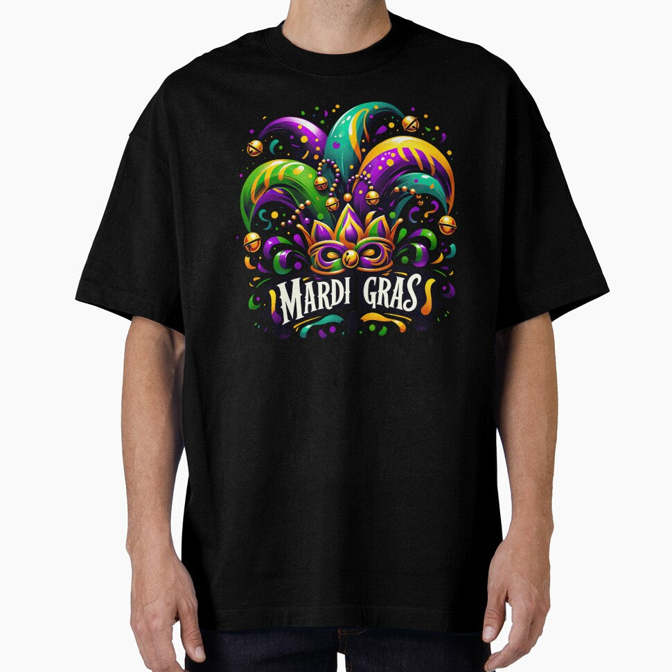 Festive Mardi Gras Jester Jubilee Tee by MAPDDesigns