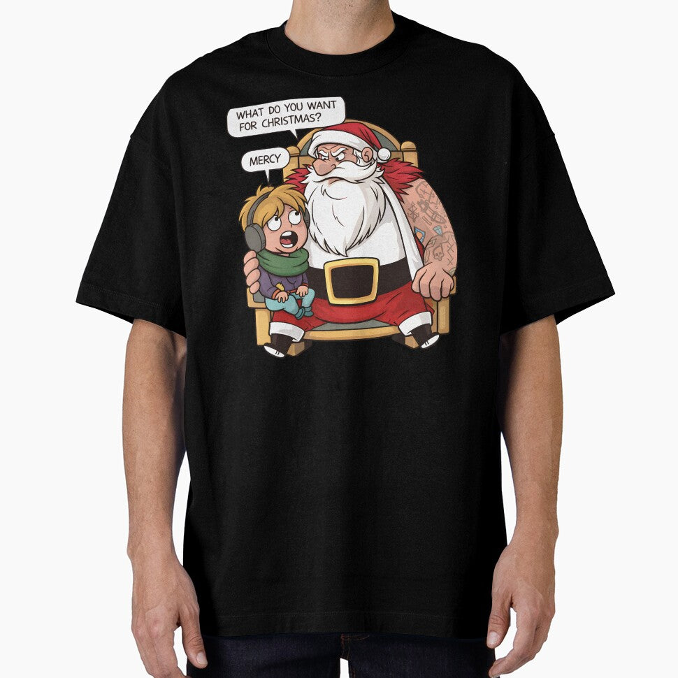 Funny Sarcastic Santa Ask Your Mom If I'm Real Christmas Meme Humor by DrawHandArt