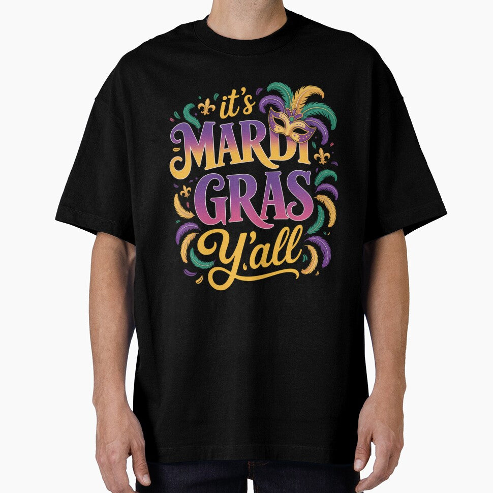 It_s Mardi Gras Y_all with mask and fleur de lis by TikCore