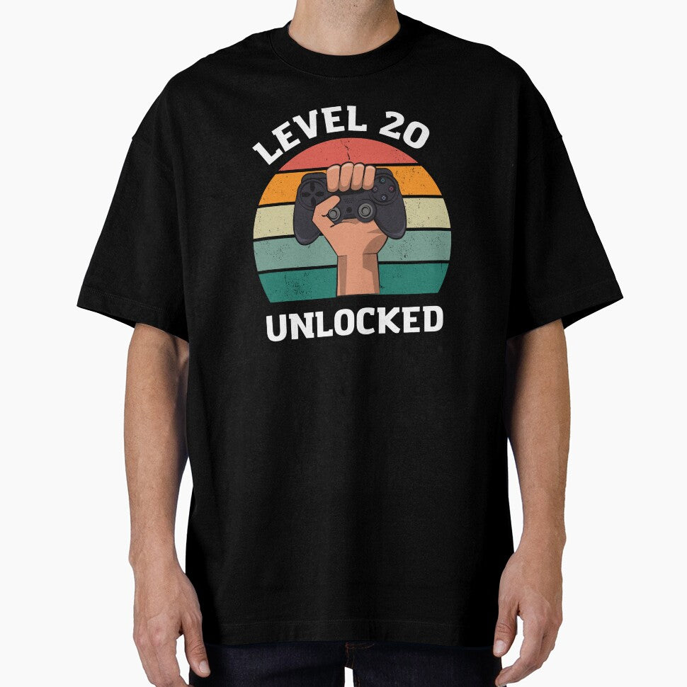 Copy of Birthday gift t-shirt for an 20-year-old, Gamer, Level 20 Unlocked by SooNS-Studio