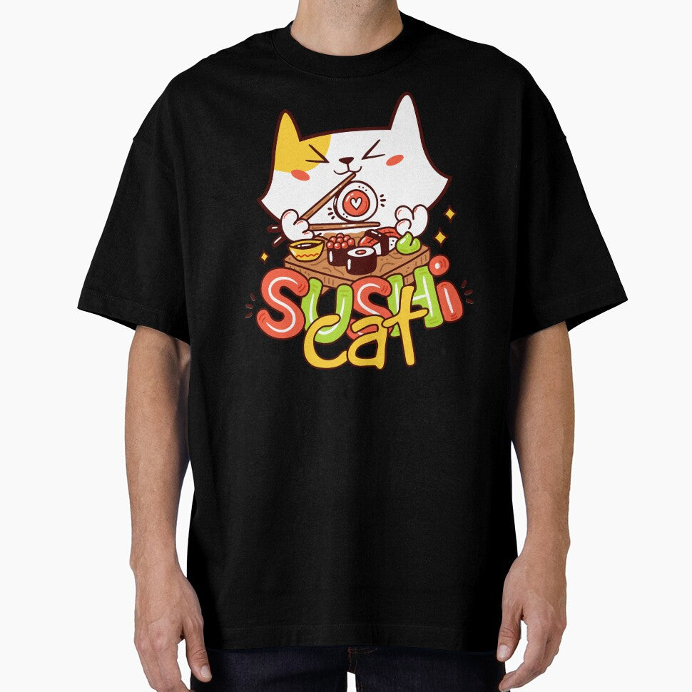 "Kawaii Cat Sushi Lover – Funny Cute Japanese Foodie Design" by artworkathome